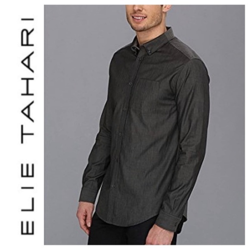 ELIE TAHARI Steve Shirt Mens regular fit dress shirt. Size M‎